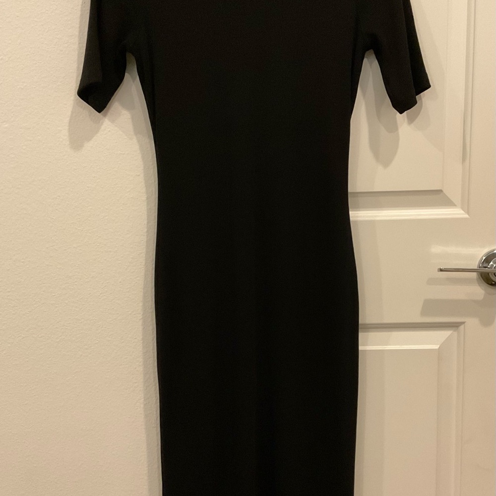 Marine Layer Black Sheath Dress Short Sleeve Casual